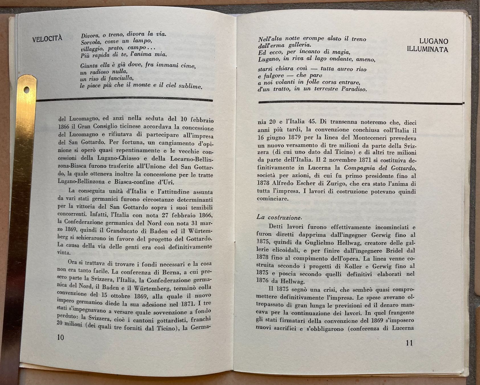 Bücher & Karten: S.F.F. - Ferrovia del Gottardo - 50 Anni - 1932 – Gebraucht aus Versoix von  6