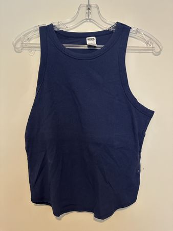 Victoria's Secret PINK Top, Gr. L, Dunkelblau
