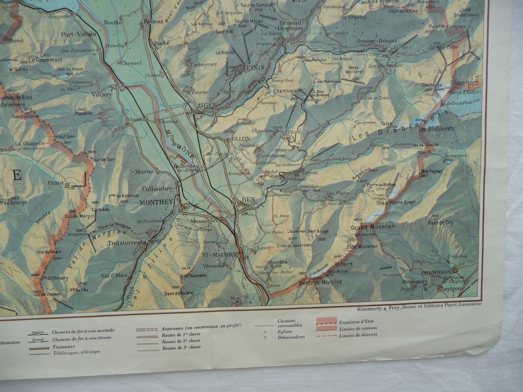 Cartine & Atlanti: Carte du Canton de Vaud - Vintage – Usato da Bussigny venduto da Zabeth1030 5