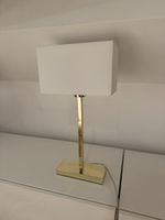 Tischlampe 50cm hoch weiss/gold (als set erhältlich)