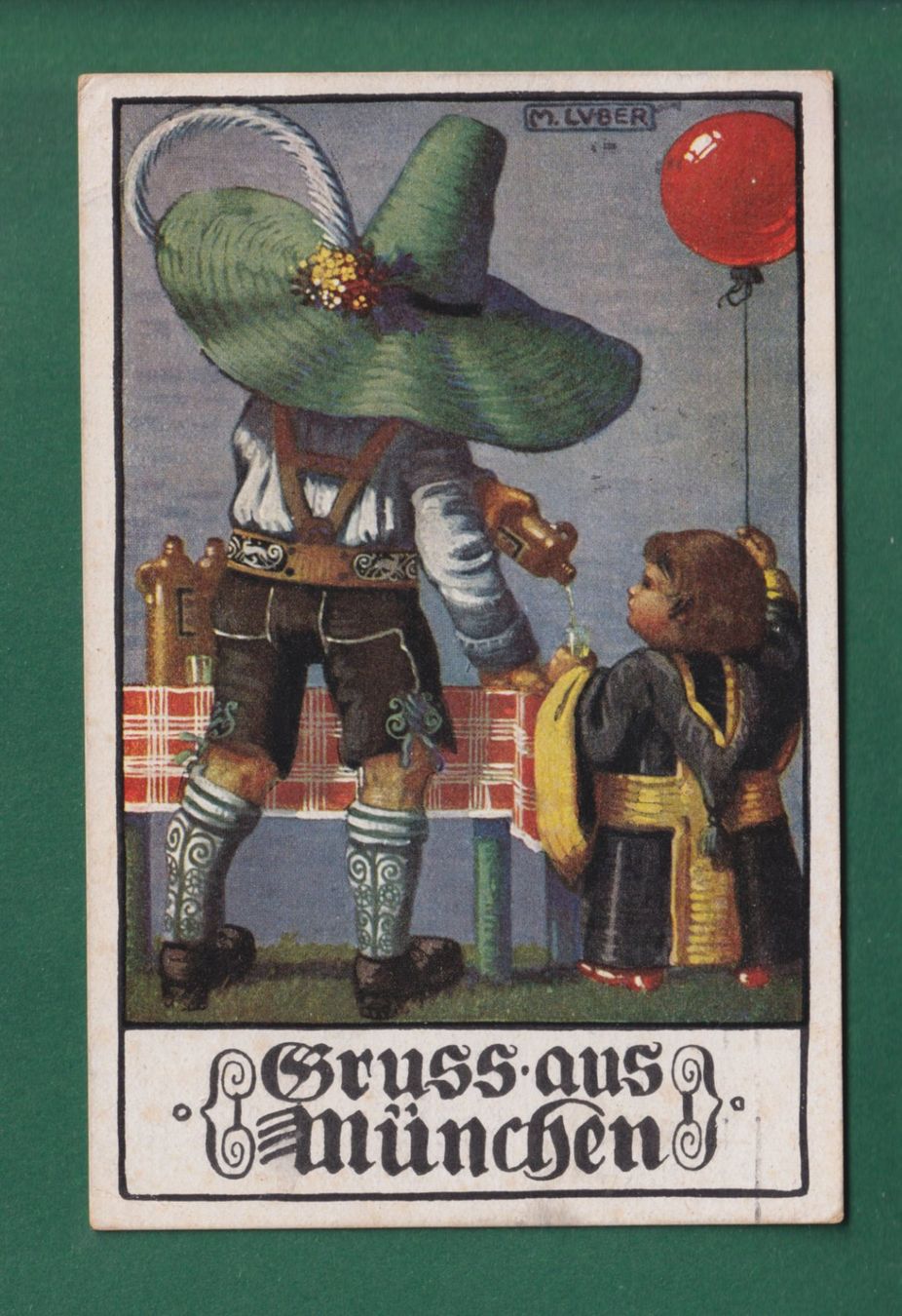 Ansichtskarten: Gruss aus MÜNCHEN - 1923 – Gebraucht aus Pully von nicecards-shop