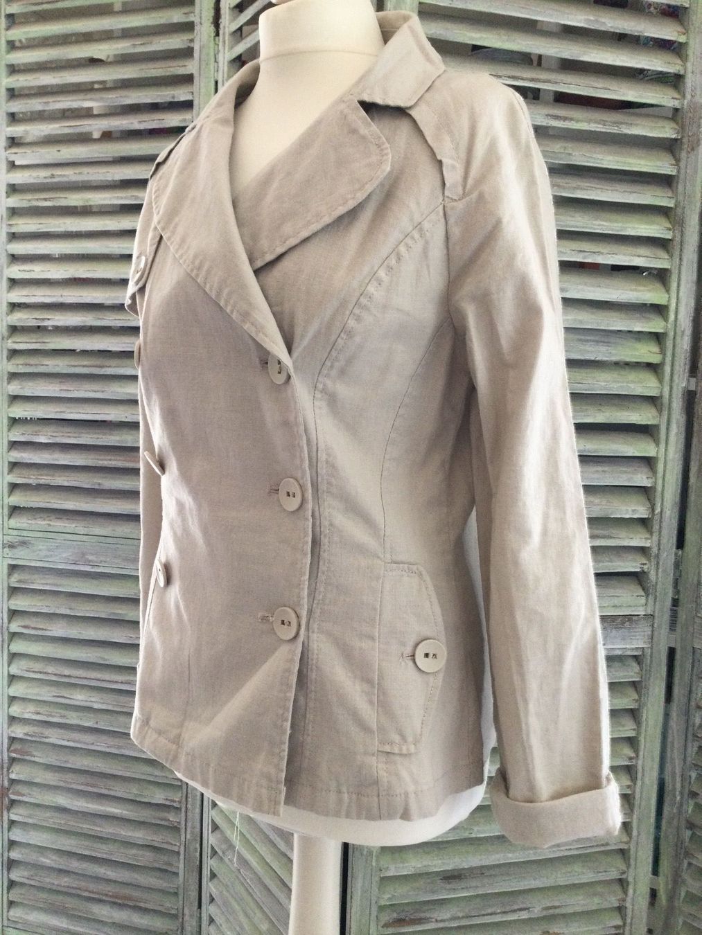 Giacche: Veste beige clair 55% lin NEUF – Nuovo e nell'imballaggio originale da Agiez venduto da chouchanelle 5