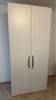 Kleiderschrank weiss zwei Türen mit Kleiderstange