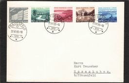 Satzbrief Pro Patria 1955, SBK Nr.B71 - B75, 21.Vl.1955