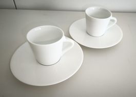Nesspresso Espeessotassen mit braunem Rand