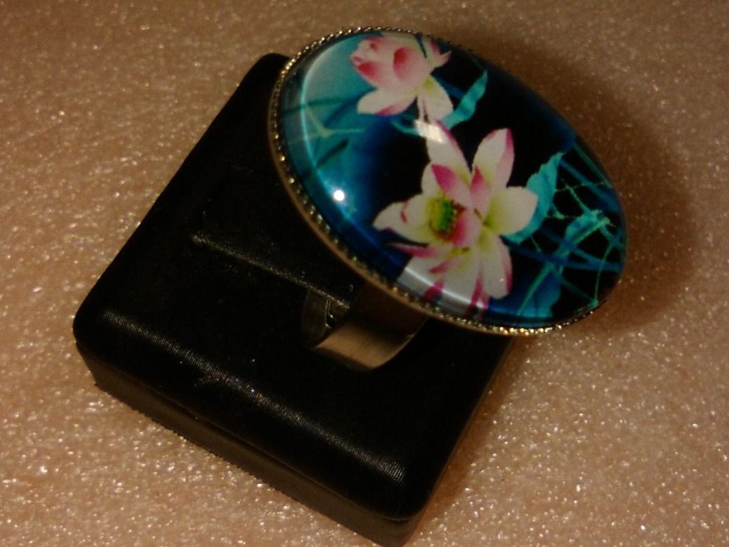 Bagues: RING EDELSTHAL,,MIT BLUMEN,,GLANZIG – Neuf (Voir description) à Basel par bijoutrie_4
