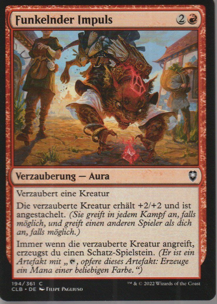 Magic The Gathering Carte collezionabili: TCG Magic The Gathering MTG CLB 194 Funkelnder Impuls – Nuovo (secondo la descrizione) da Vezia venduto da Aquarius_Age