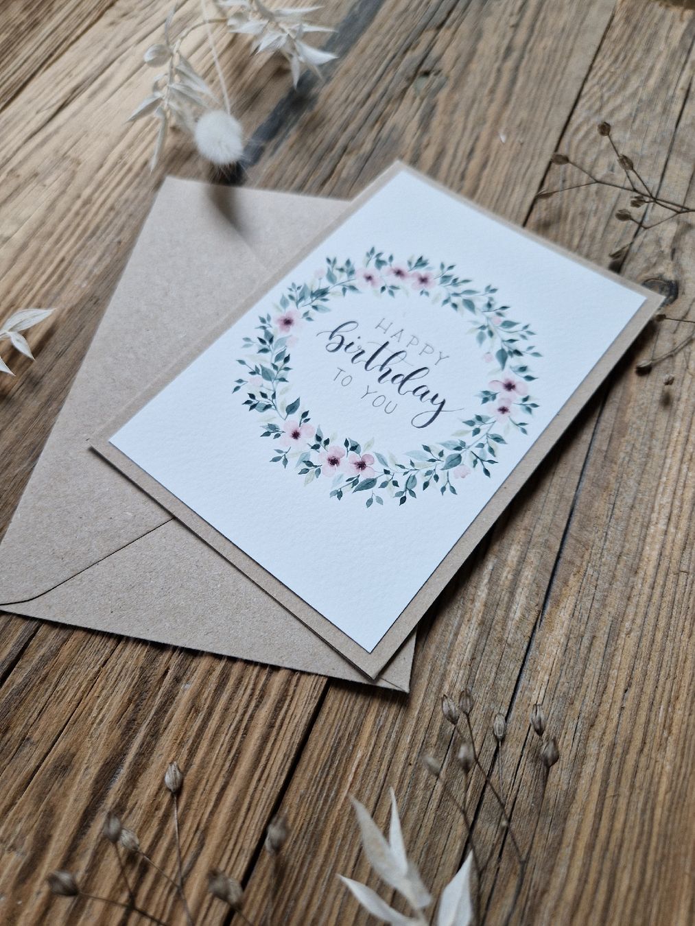 Cartoline: Handgemachte Grusskarte -Happy Birthday – Nuovo e nell'imballaggio originale da Grosshöchstetten venduto da sim_t9dc 2
