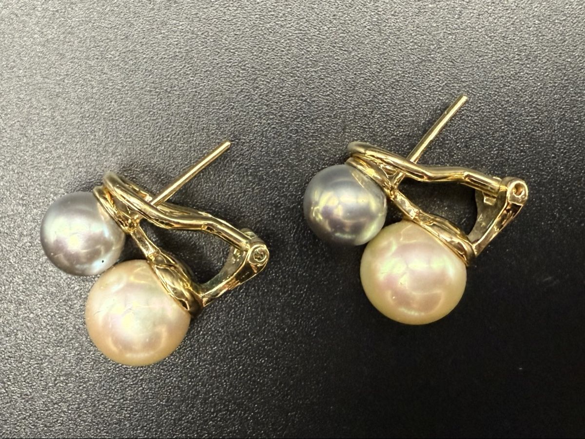 Orecchini pendenti & Orecchini a lobo: Elegante Ohrringe mit Perlen, Vintage – Usato da Lamone venduto da LaCantinaMagica