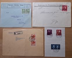 Lot Briefe FL nach Zug teils Dienstsachen 1920er / 1930er
