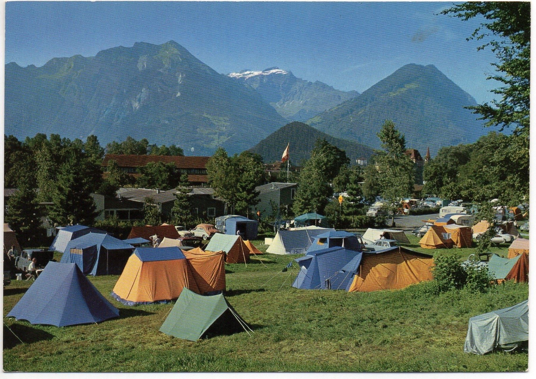 Cartoline postali: INTERLAKEN TCS-Camping Tiefenau – Usato da Jona venduto da philajona