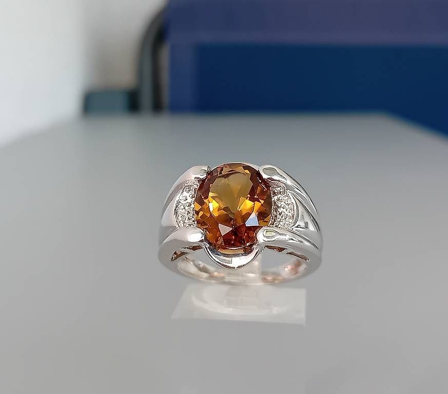 Ringe: Ring Silber mit Cognacquarz – Gebraucht aus Stans von wer_fd5f 3
