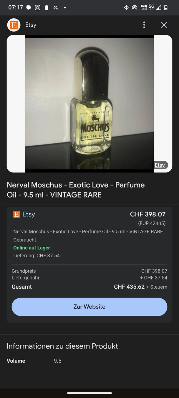 Profumi & Eau de Toilette: Moschus Indian Love Vintage Rare – Nuovo (secondo la descrizione) da Winterthur venduto da Lauruus 2