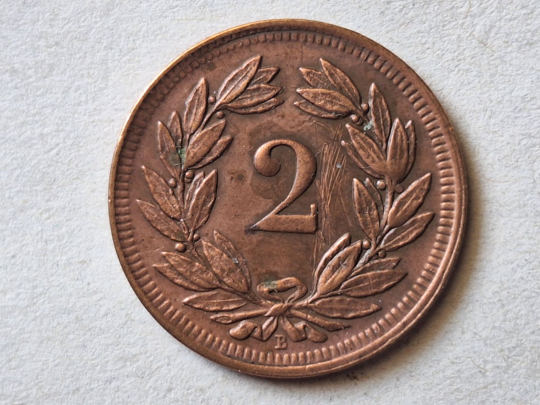 Tutti le monete: 2cts 1900  SS – Usato da Couvet venduto da zeze03 1