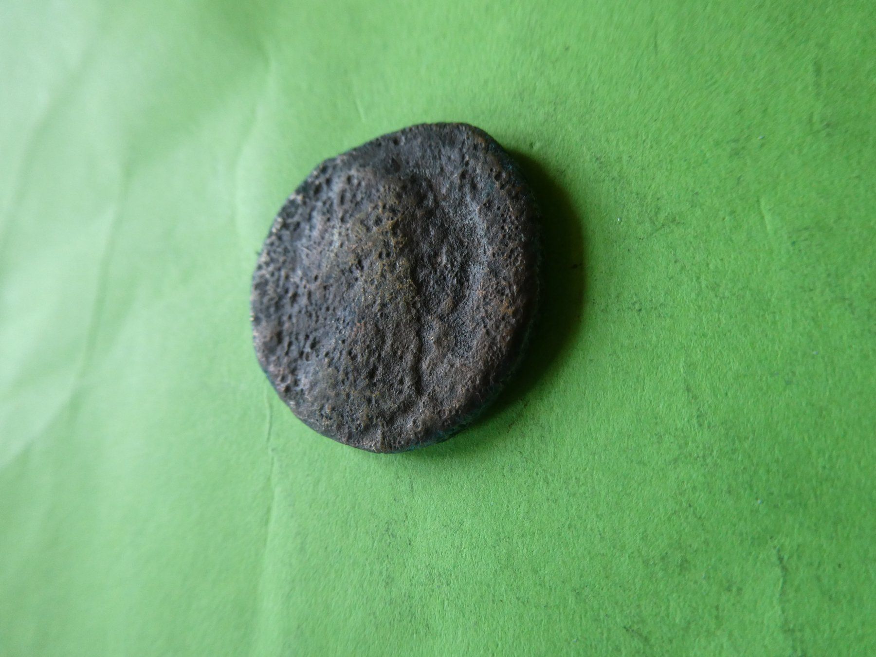 Alle Münzen: grosse uralte Bronzemünze  26 mm     11.63 g – Gebraucht aus Hinterforst von Rohusri 1