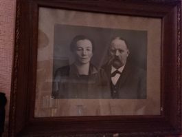 Alte Photographie im Holzrahmen