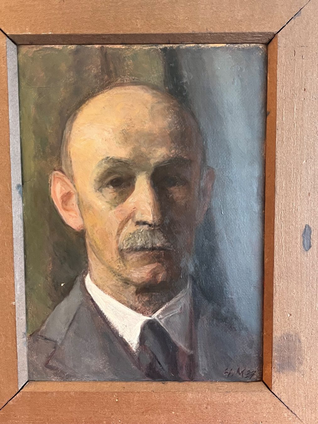 Dipinti: HERMANN MEYER  1878 - 1961 Selbstporträt – Usato da Basel venduto da PAUL_ART 3