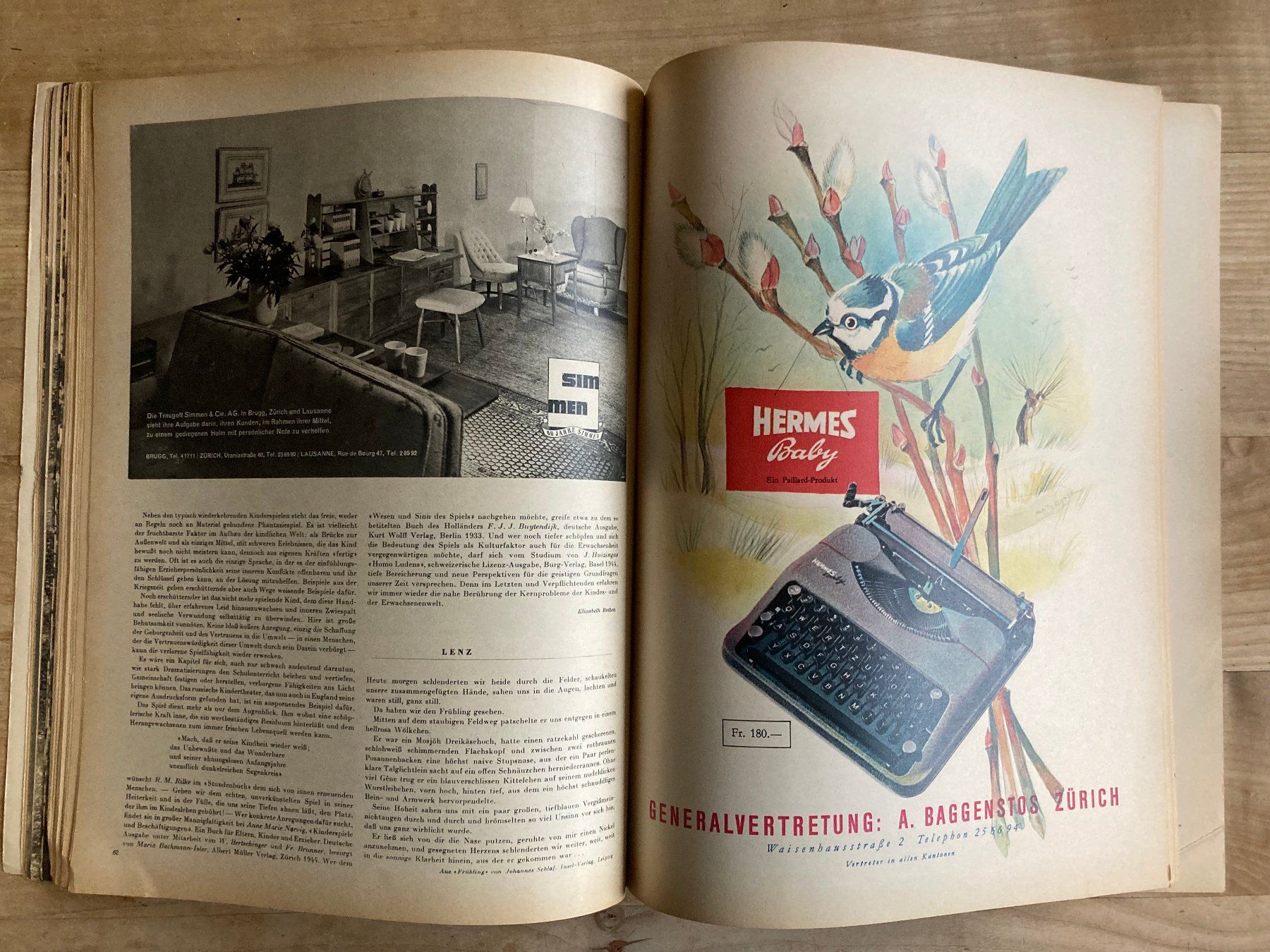 Revues & Magazines: Du (April 1946 - Frühling) – D'occasion à Richterswil par Nathan_adler 4