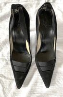 Escarpins à talon daim et satin Gucci