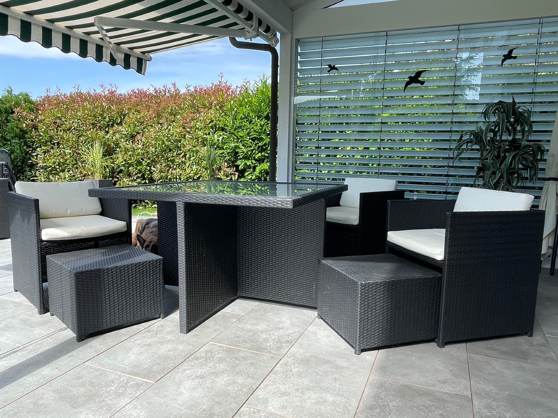 Set de table et chaises: Gartentisch-Set Polyrattan - Sommer-Angebot – D'occasion à Himmelried par waschbaerchen 4