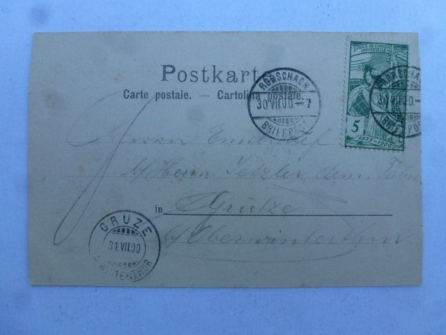 Cartoline postali: Ansichtskarte Gruss aus Rorschach 1900 – Usato da Walkringen venduto da Casablanca777 1