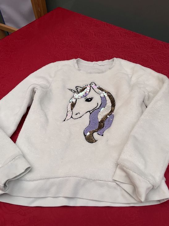 Maglioni & Felpe: Mädchen Pullover mit Einhorn 134/140 – Usato da Bergdietikon venduto da antovale