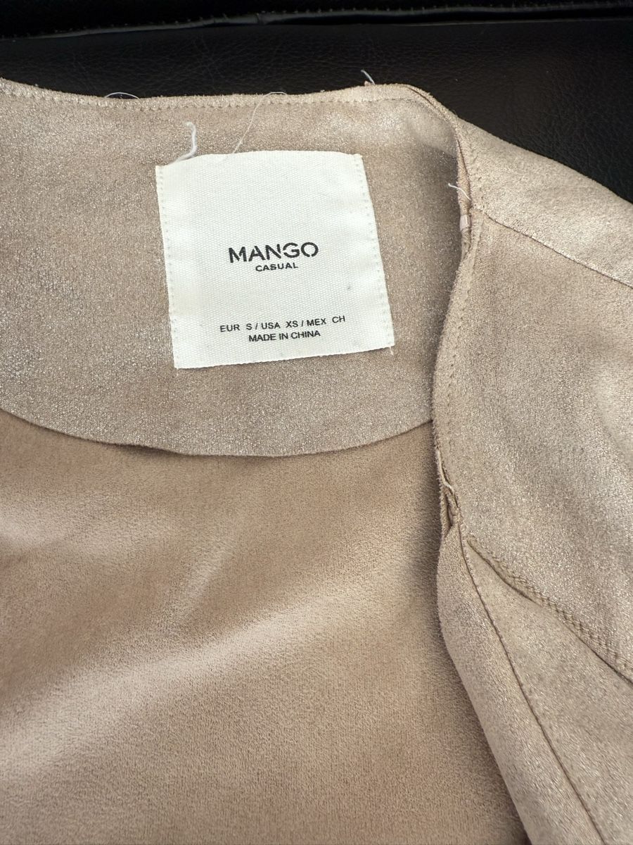 Mango Giacche: Beige Mango Suede Look leichtes Jäckchen Grösse S – Usato da Winterthur venduto da yar_dpp8 2