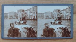 Stereofoto Venedig 1907 Fotograf Anton Krenn