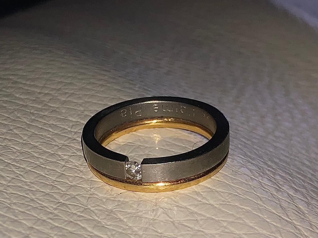 Anelli: Titan / Goldring mit Diamant – Usato da Muri AG venduto da an_land 1