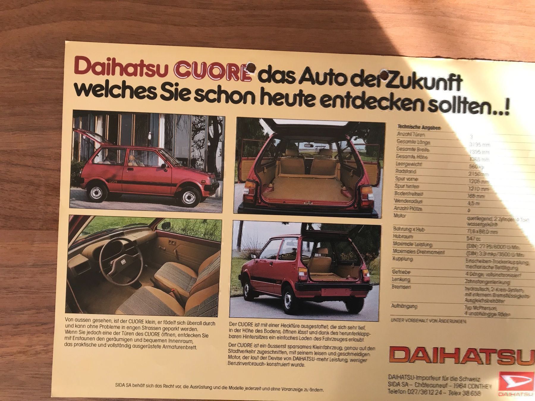 Documenti: Daihatsu Prospekt – Usato da Balterswil venduto da Jeko1967 1
