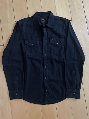 Lee Western Hemd Schwarz - M