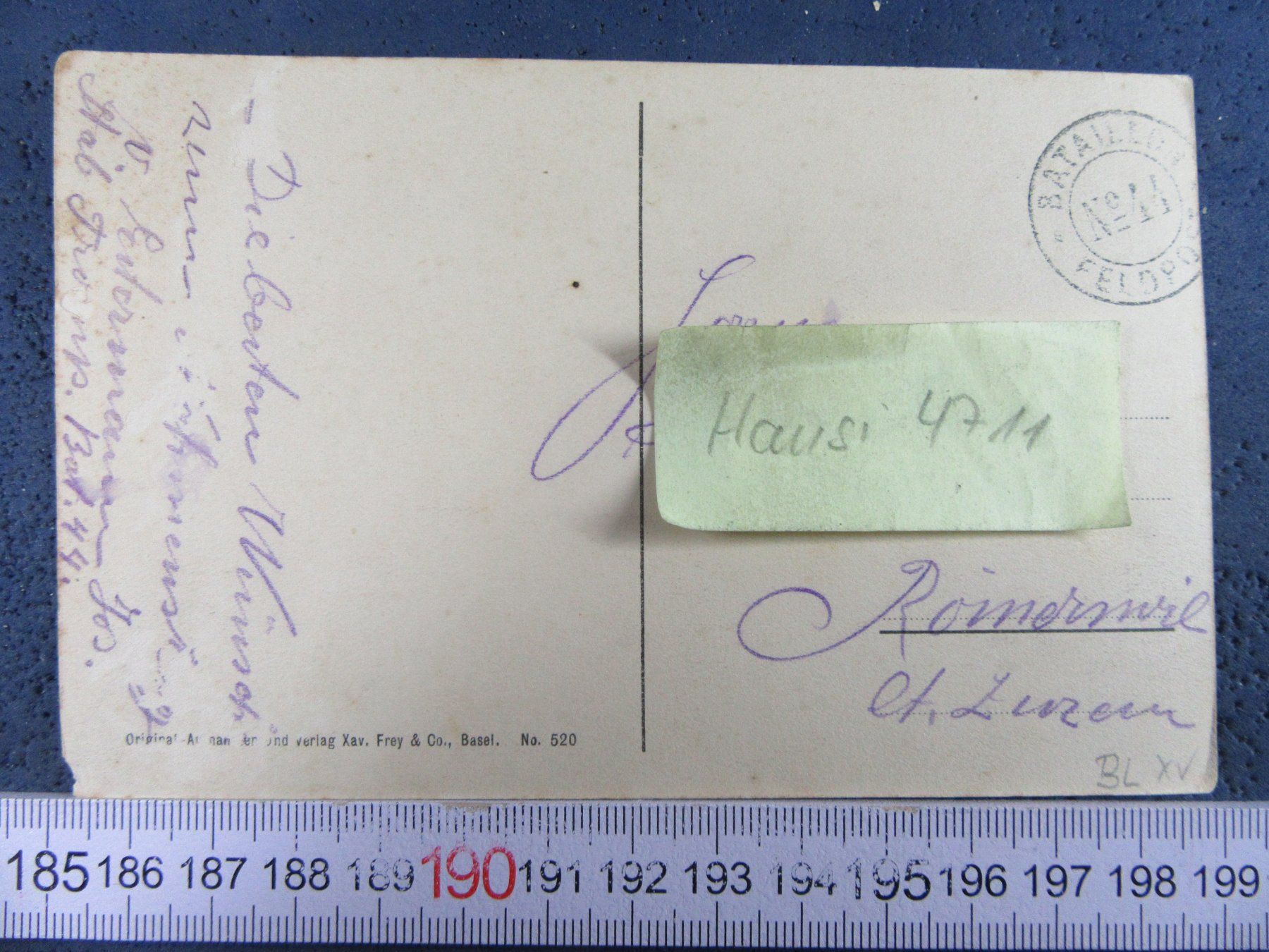 Cartoline postali: LAUFEN BL VOGELSCHAU FELDPOST BL-AK BUG – Usato da Ettingen venduto da Hausi4711 2