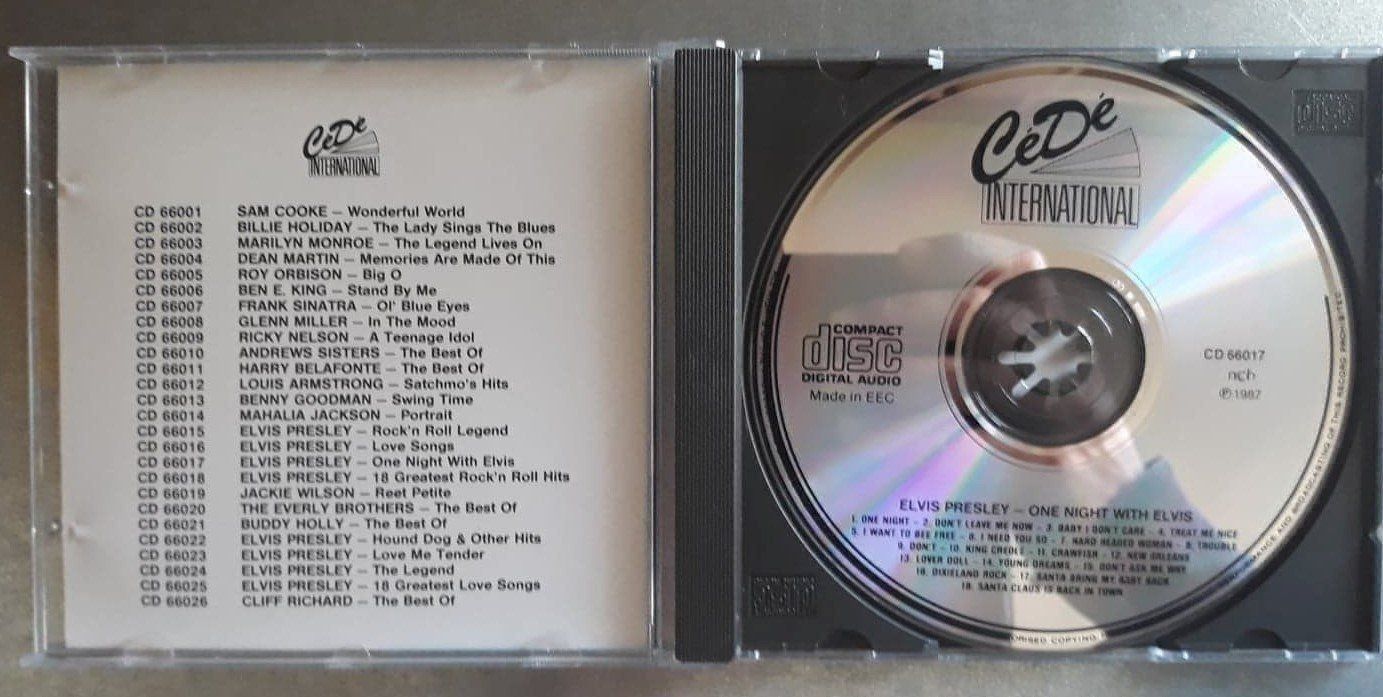 CDs: ELVIS PRESLEY - One Night With Elvis - cd 1987 – Gebraucht aus Le Locle von PereiraHugo 2