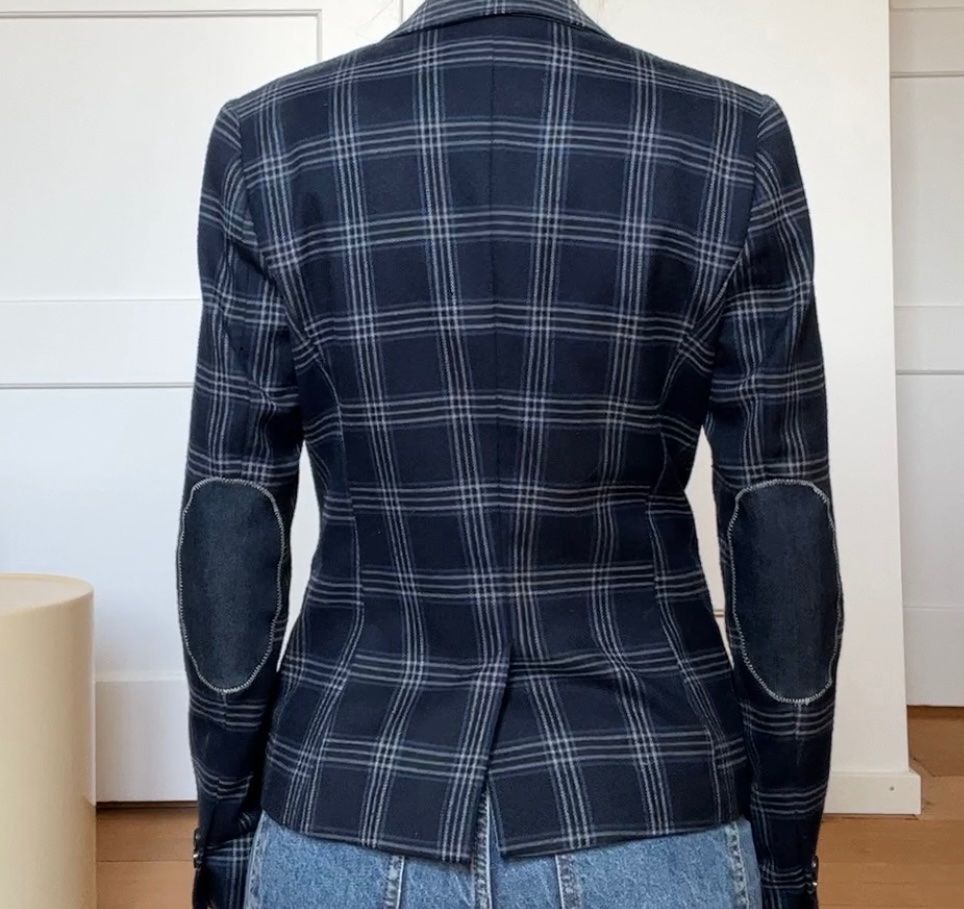 Esprit Jacken: Esprit blauer karierter Blazer 💙 – Gebraucht aus Wallisellen von Miu_ 2