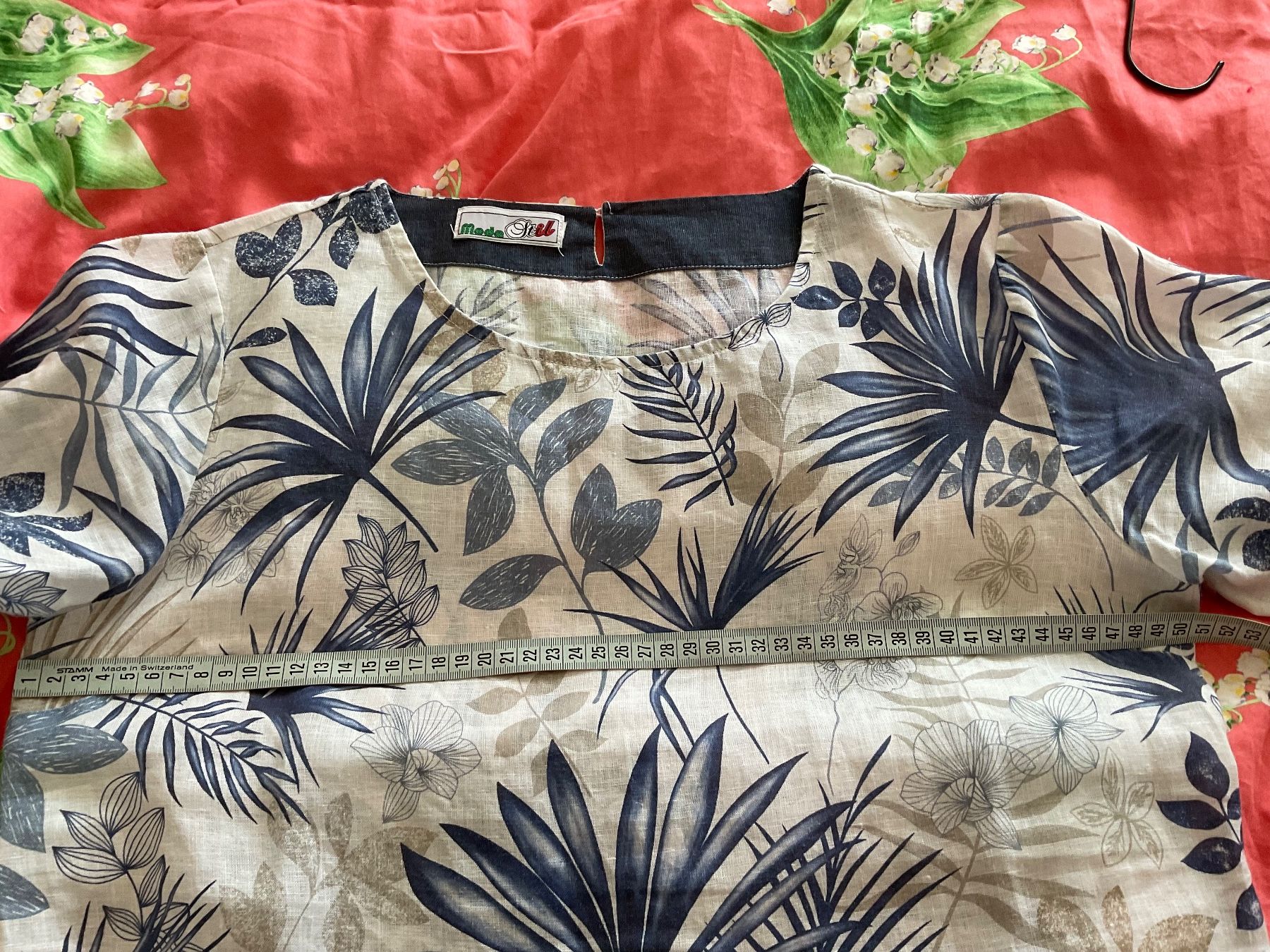 Camicette: Moda Stil wunderschöne 100% Leinen Bluse Tunika Gr S/M NEU – Nuovo (secondo la descrizione) da Urdorf venduto da alda02 4