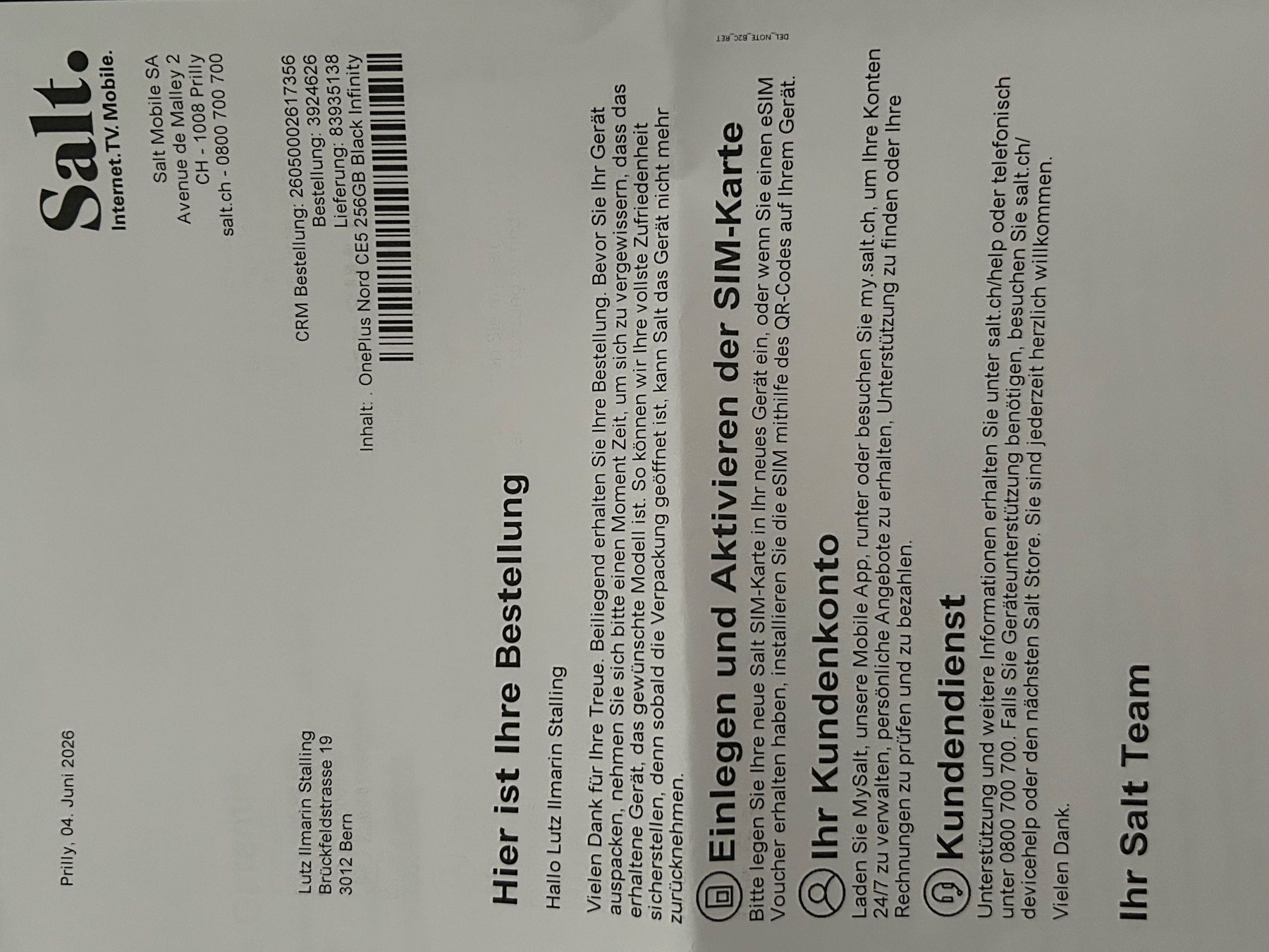 OnePlus Telefoni cellulari / Smartphones: OnePlus Nord CE5 256GB Black infinity – Nuovo e nell'imballaggio originale da Bern venduto da wow_wow 4