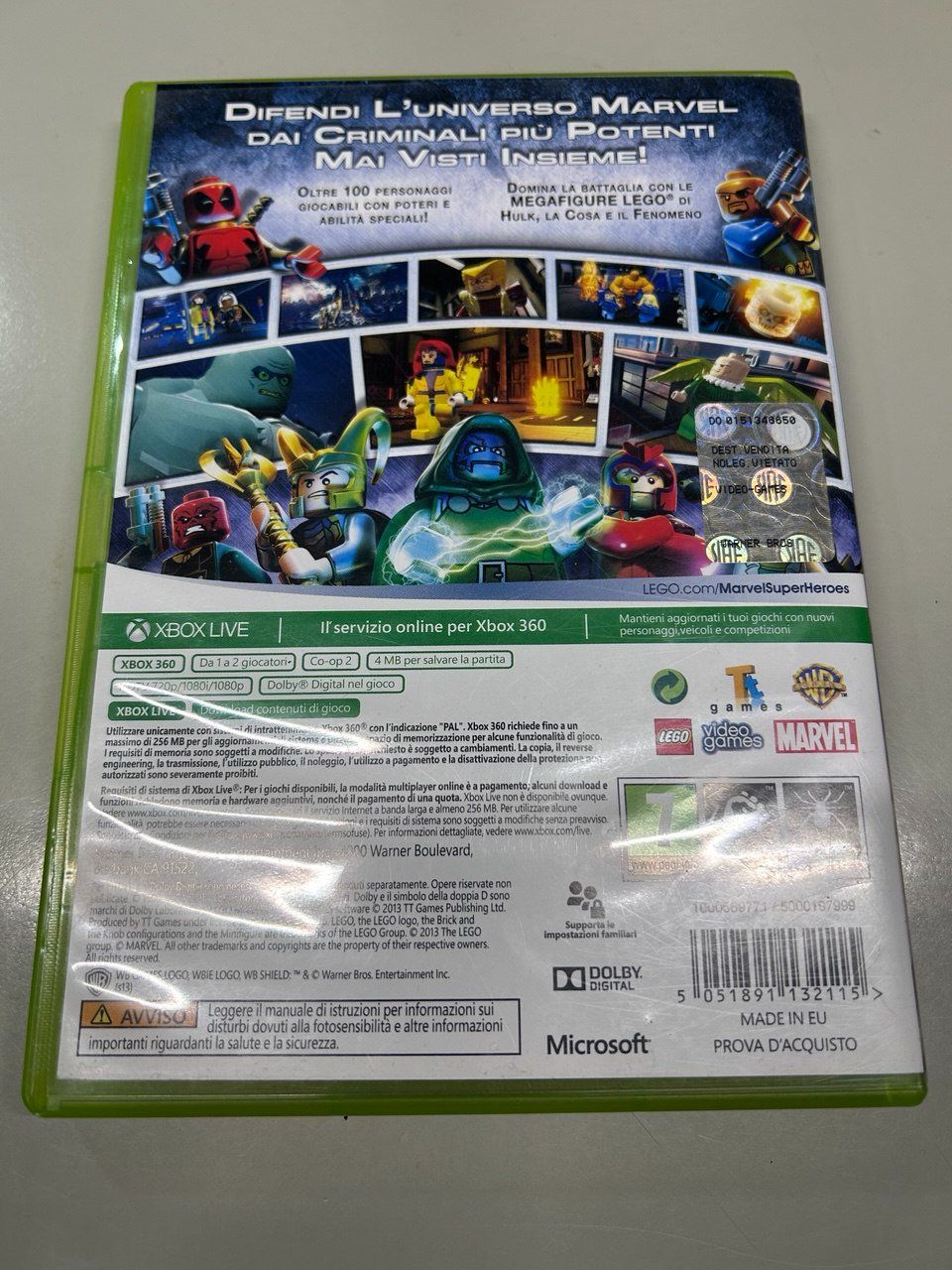 Microsoft Giochi: LEGO Marvel Super Heroes per la console Xbox 360 – Usato da Giubiasco venduto da LorisVale 1
