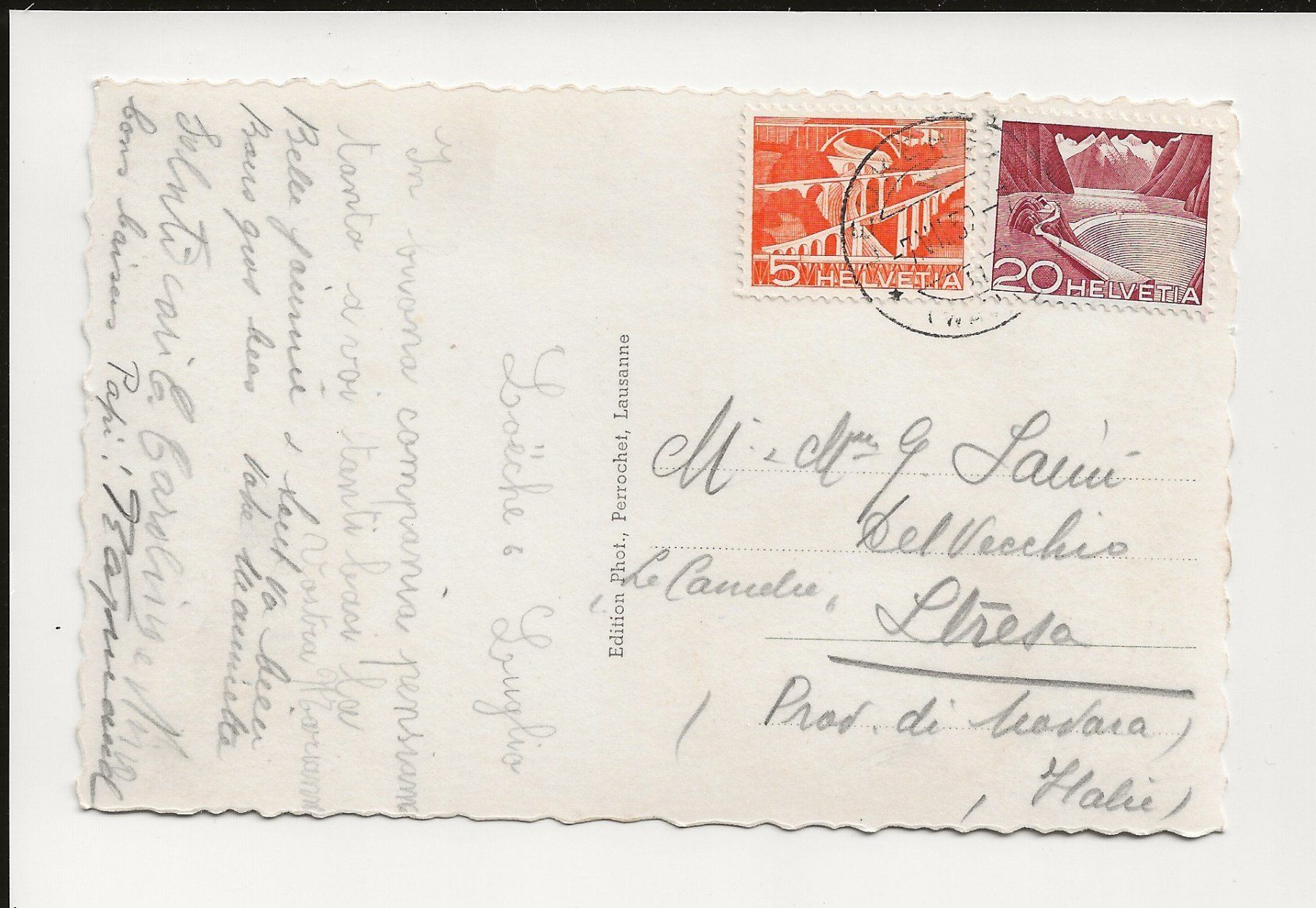Cartoline postali: AK 1952 Loeche les Bains / Leukerbad – Usato da Greifensee venduto da 315WDO 1