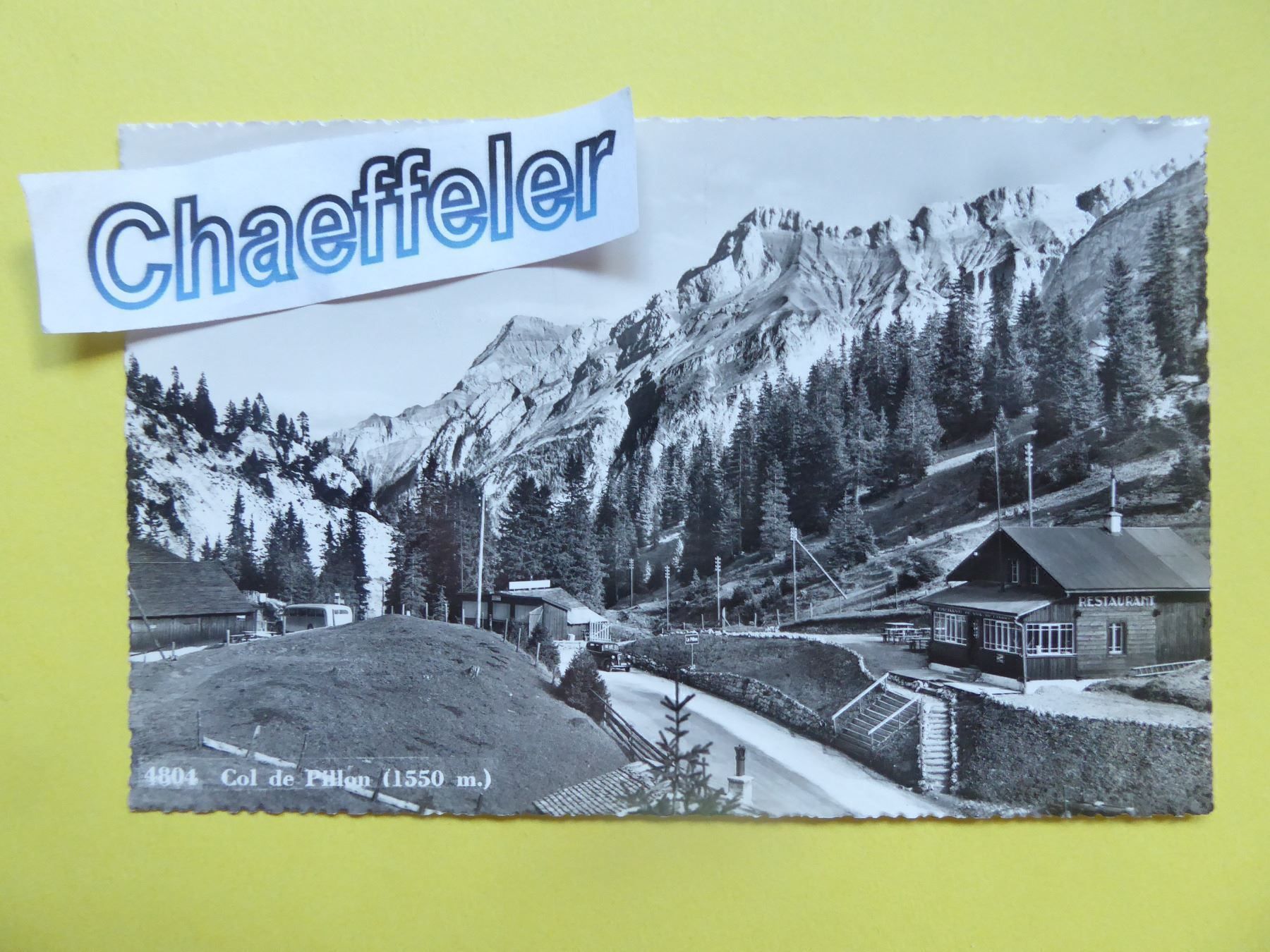 Cartoline postali: 1804 Col de Pillon (1550 m.) – Nuovo (secondo la descrizione) da Zürich venduto da Chaeffeler
