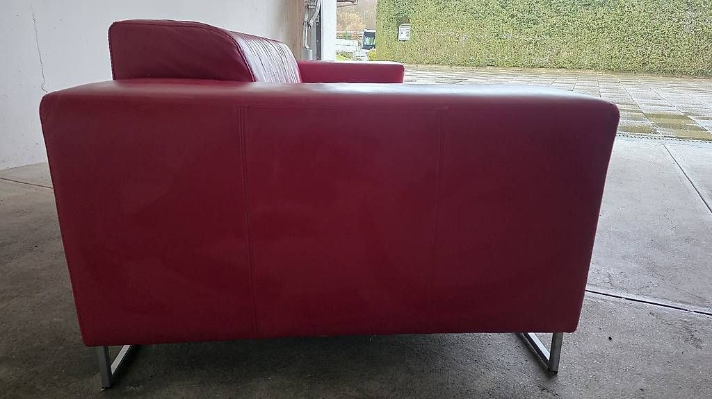 Divani: Rotes Ledersofa – Usato da Dietikon venduto da kev_qs6m 1