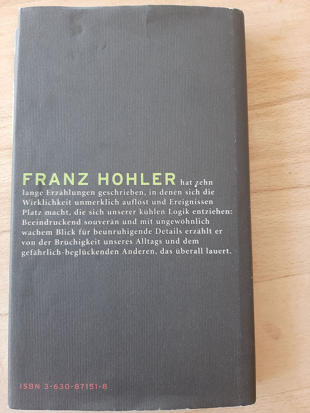 Libri: Die Torte Franz Hohler – Usato da Wünnewil venduto da Bear78 1