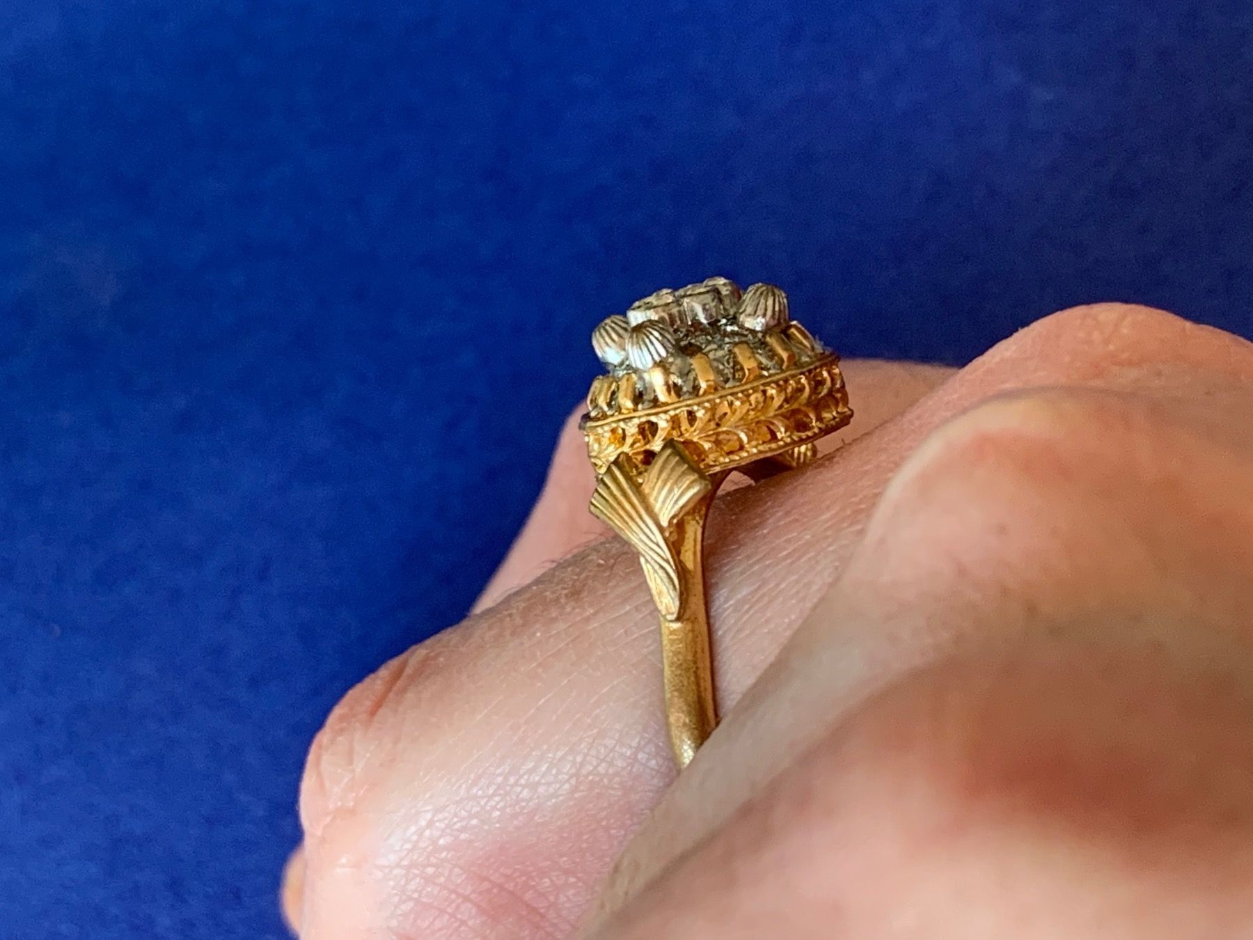 Anelli: Vergoldeter Ring Tempelblume (54) – Usato da Laufen venduto da Bellebellezza 4