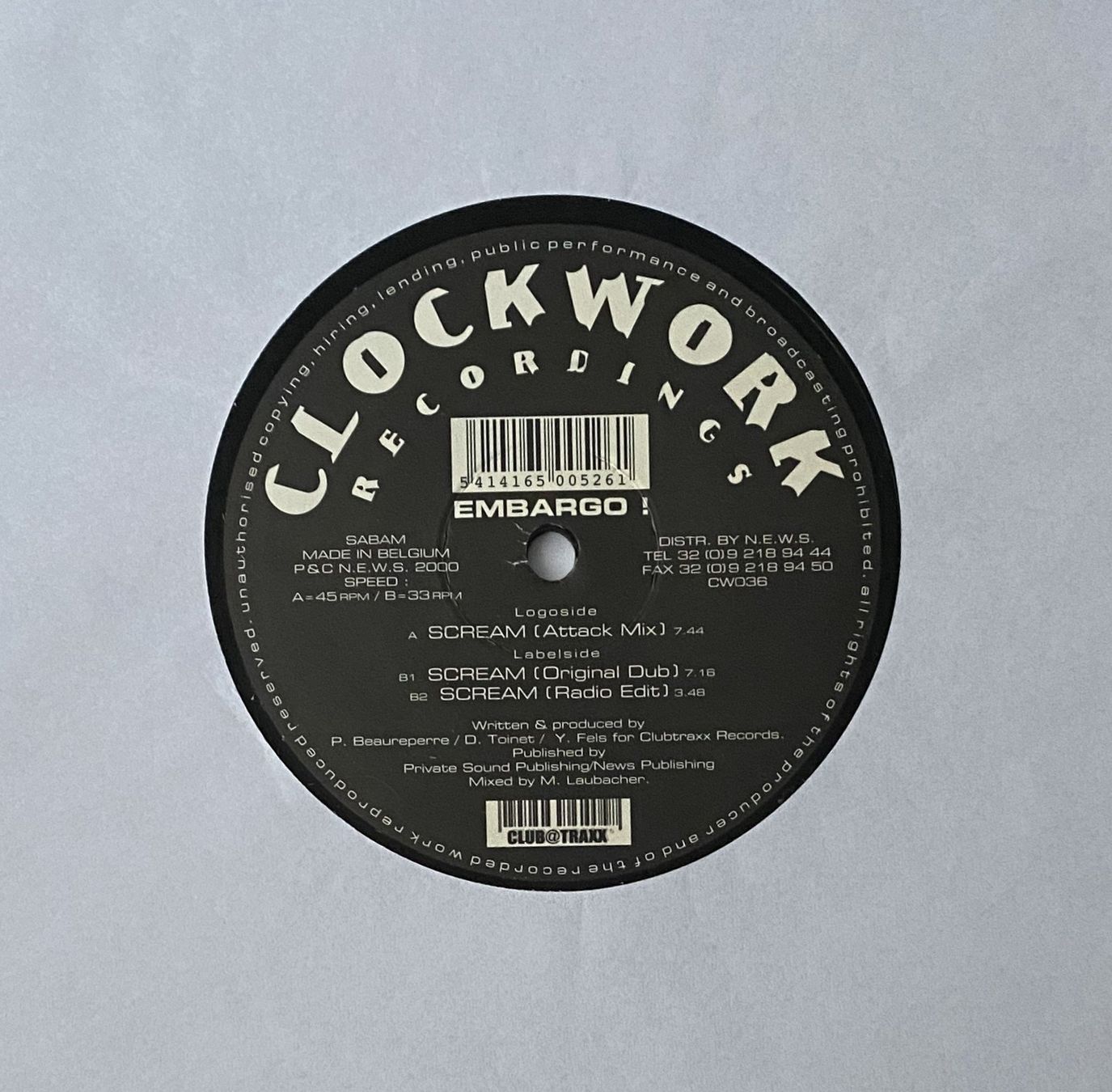 Dischi in vinile: Embargo!, Scream (Trance, Hard Trance) – Usato da Flums venduto da Empe1 2