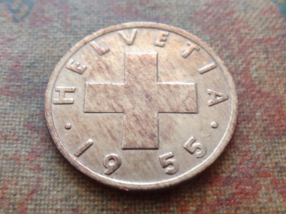 Tutti le monete: 2 Rp. 1955  (A) – Usato da Romanel-sur-Lausanne venduto da Swift13