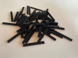 LEGO - 50 - SCHWARZE - EINERPLÄTTLI - 8 X 1