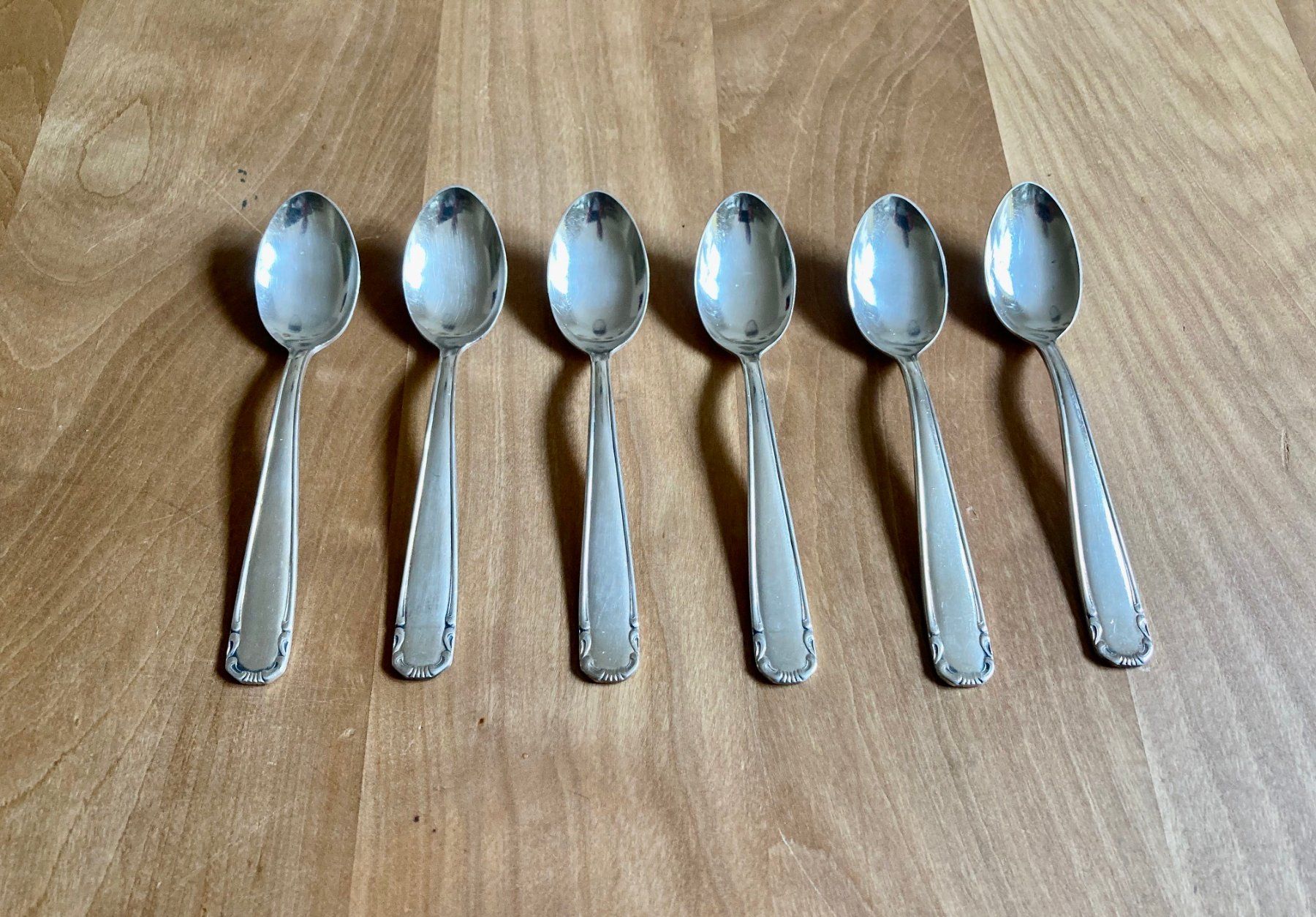 Löffel: Kaffeelöffel versilbert mit Etui Vintage,  6 Stk. – Gebraucht aus Zürich von cornetto55 3