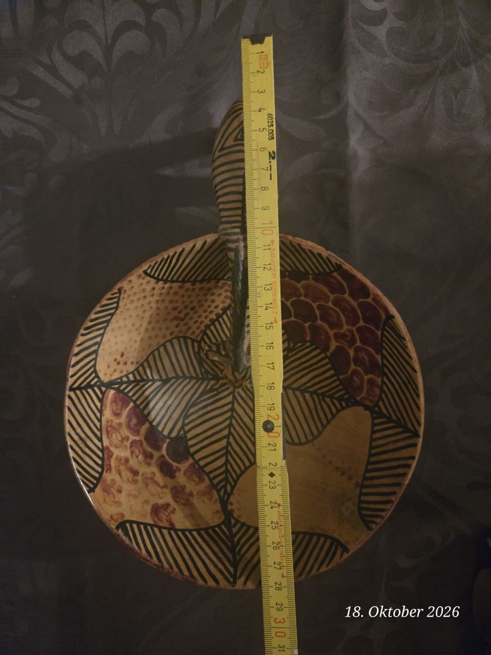 Schalen: Dekorative Schale mit Giraffe bemalt 30cm – Gebraucht aus Langnau am Albis von fbs_ch56 1
