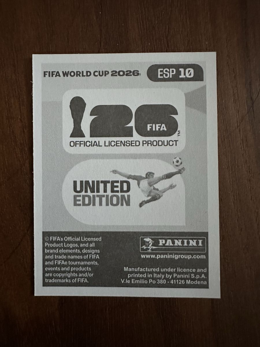 Panini Sammelbilder & Trading cards: Panini Sticker WM 2026 ESP 10 Rodri – Neu (gemäss Beschreibung) aus Herisau von Ballenberger 1