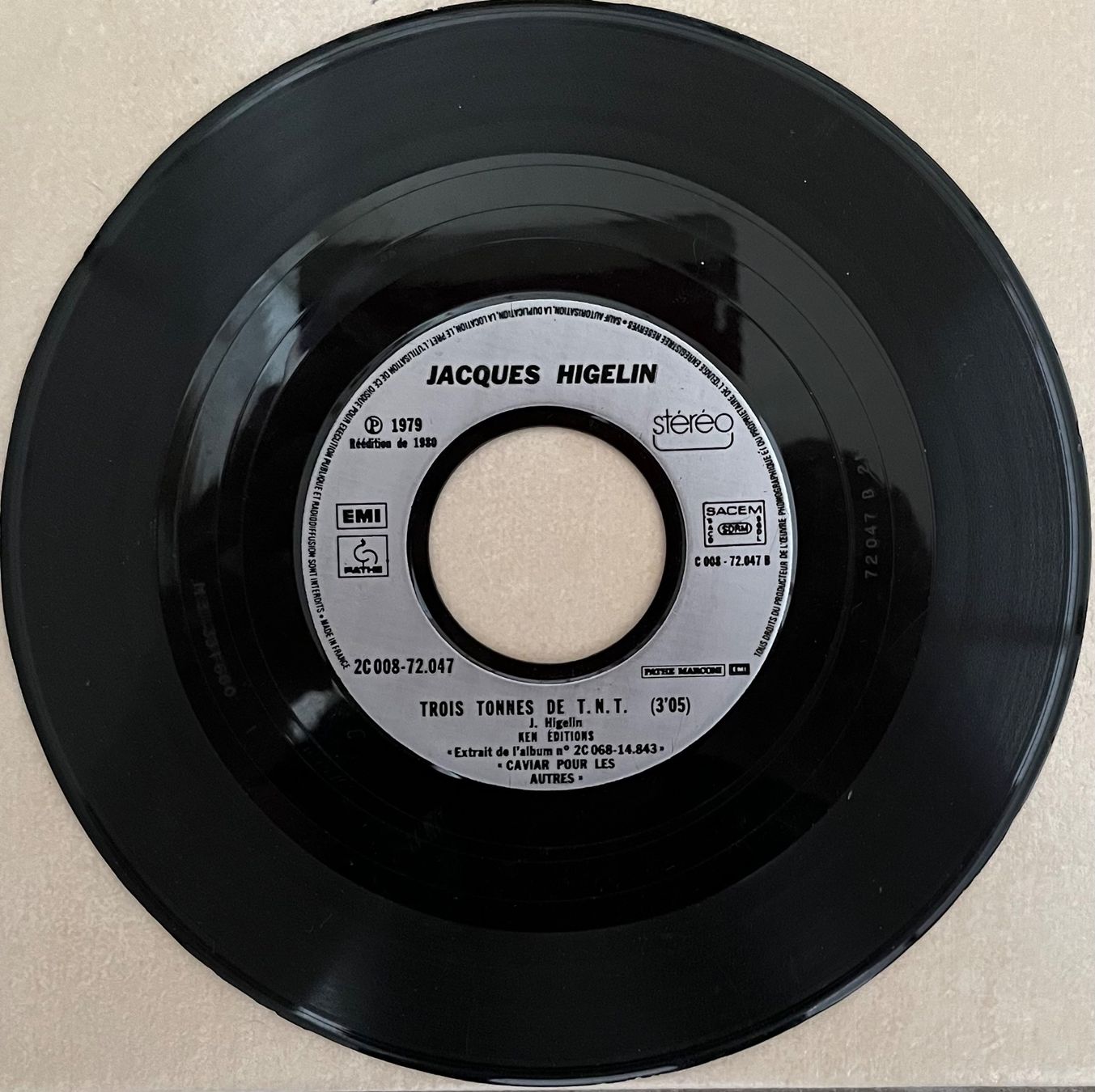 Dischi in vinile: HIGELIN - CHAMPAGNE – Usato da Bussigny venduto da vinyl-pas-cher 1