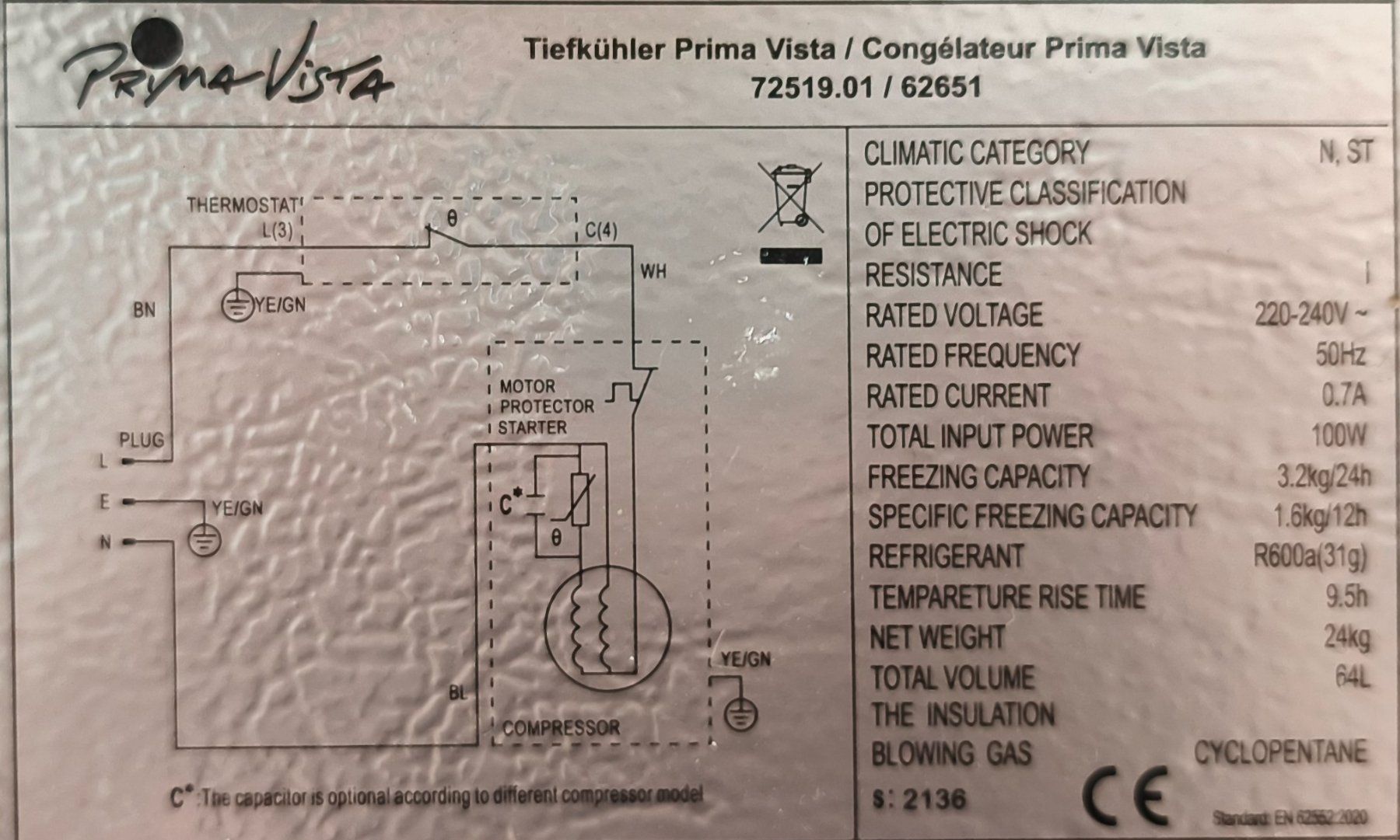 Primotecq Congelatori: Gefrierschrank – Usato da Märstetten venduto da Stamy01 7